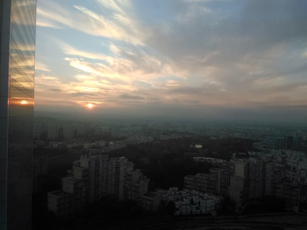 coucher de soleil la défense 