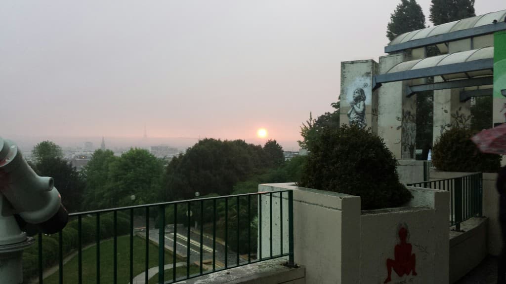 coucher de soleil pluvieux!