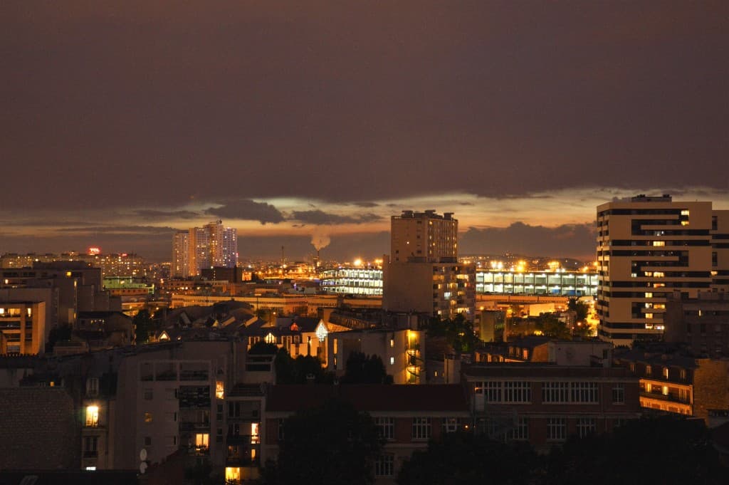 COUCHER DE SOLEIL SUR PARIS 18eme (MLH)