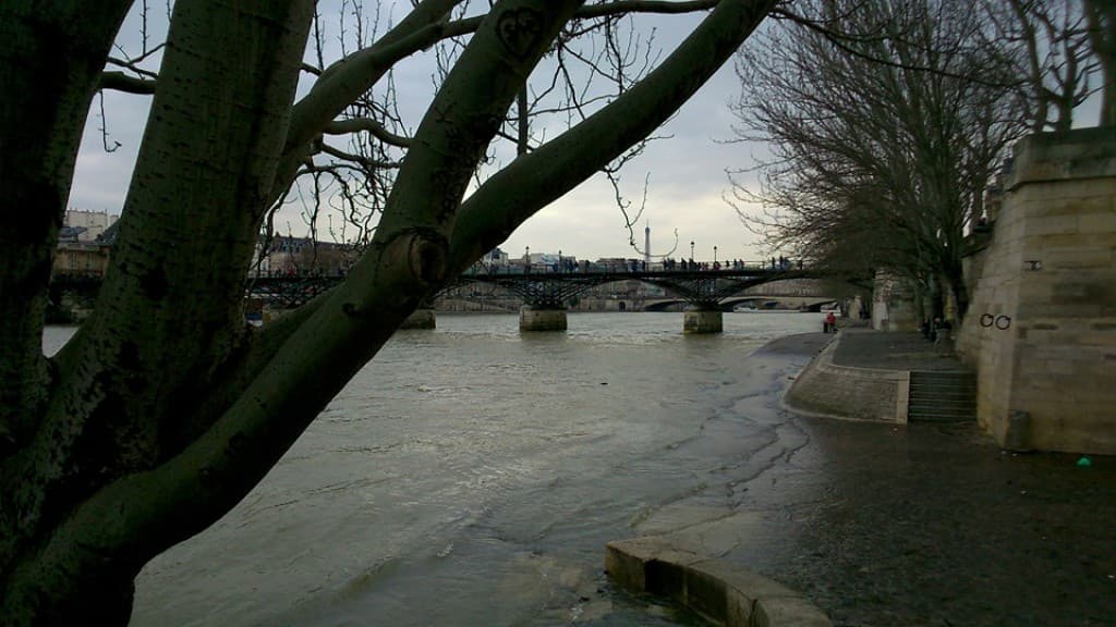 débordement de la Seine depuis