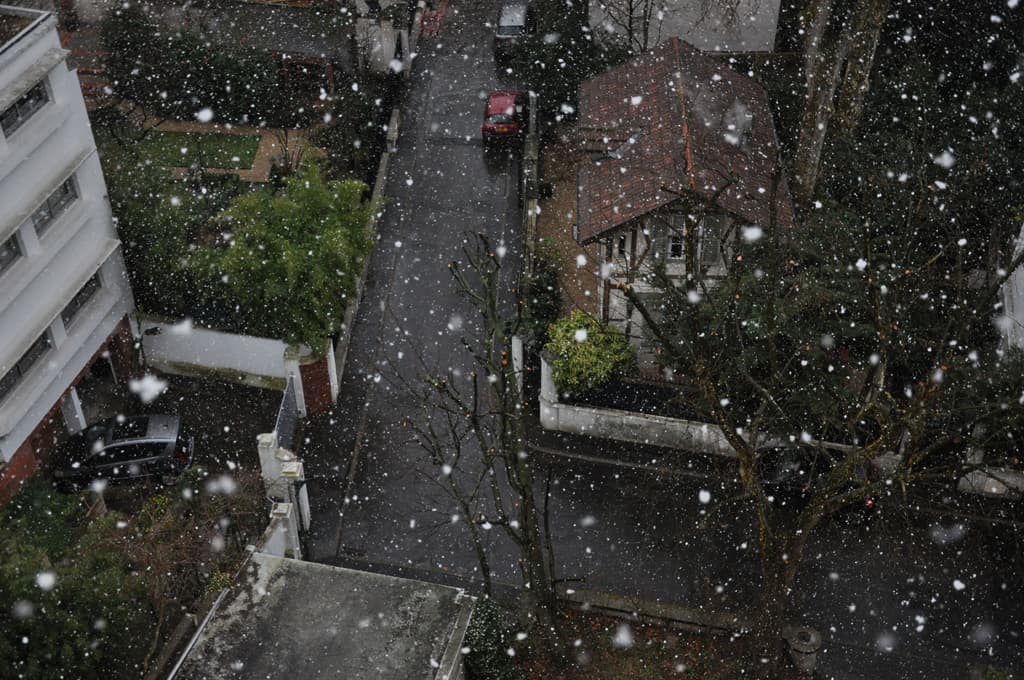 encore de la neige à Paris