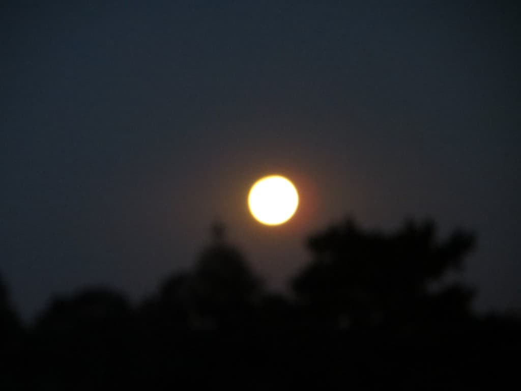 la lune de ce matin