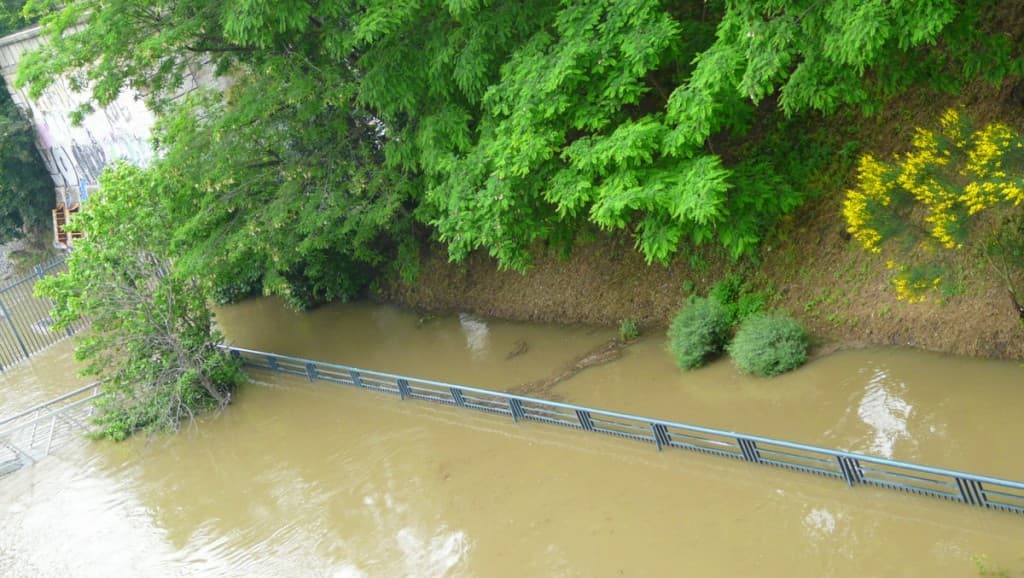 la Seine depuis le pont de Clichy