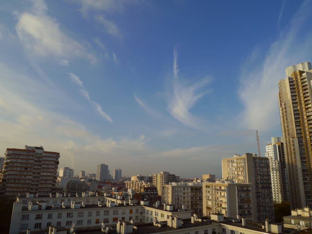 Le ciel de l'Ouest vers 17h