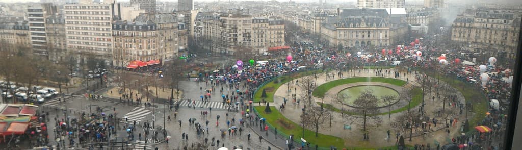manif pluvieuse
