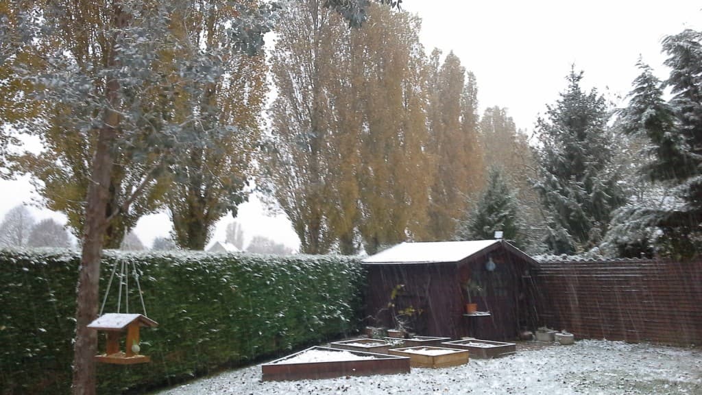 Neige  à Marolles en Brie (94)