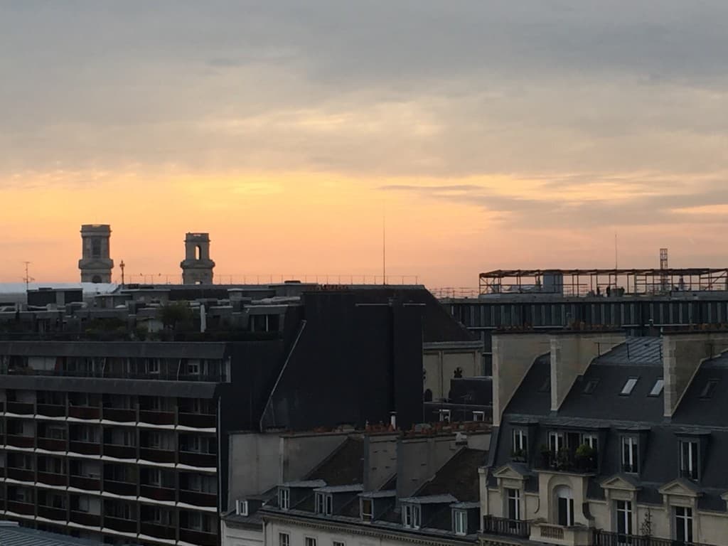 Paris vue depuis la rue de Sèvred