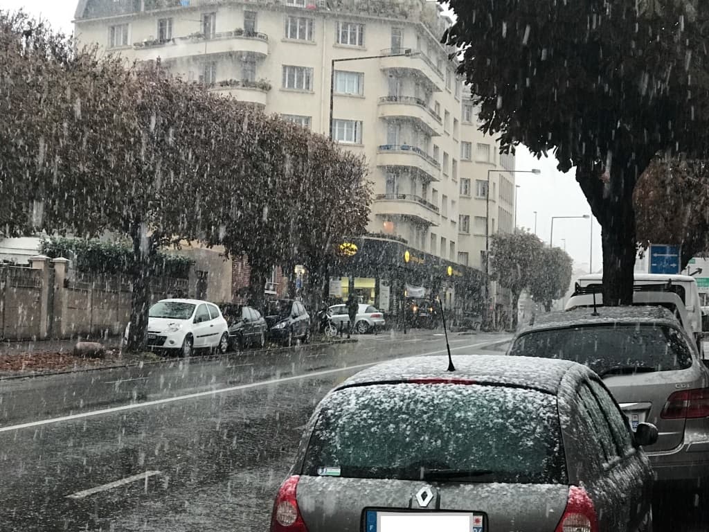 Première neige de la saison