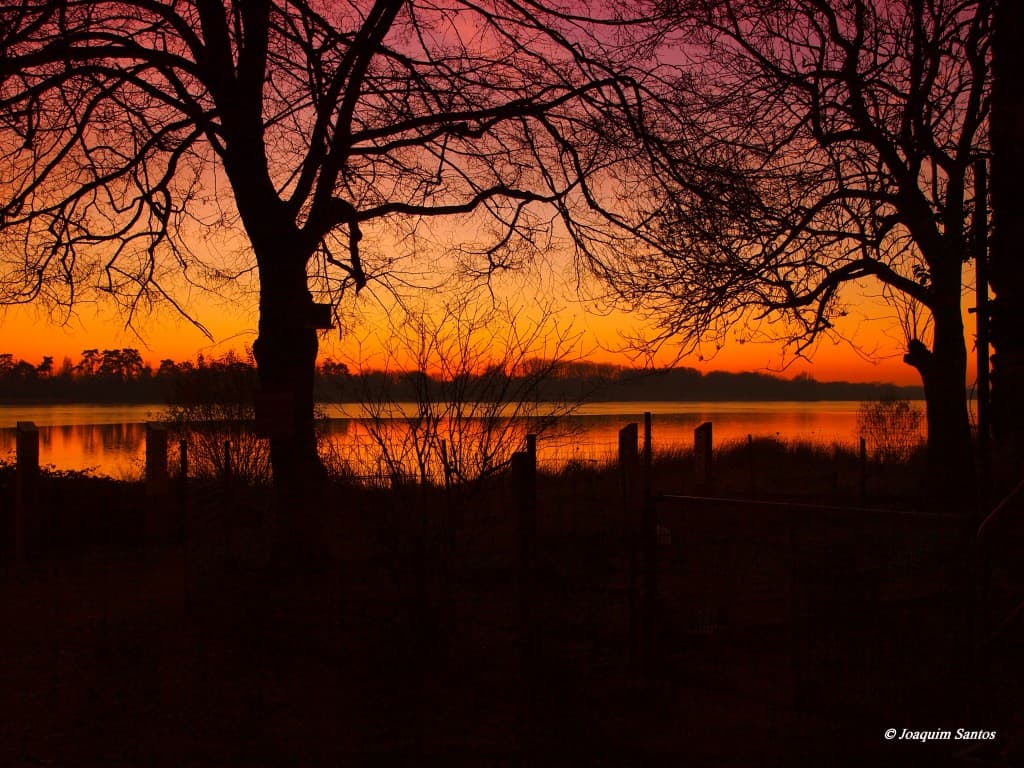Soleil rouge sur l'Ile 