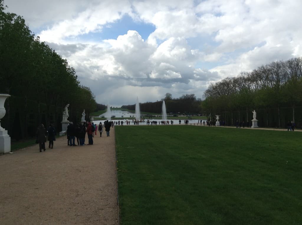 Temps mitigé au chateau de Versailles