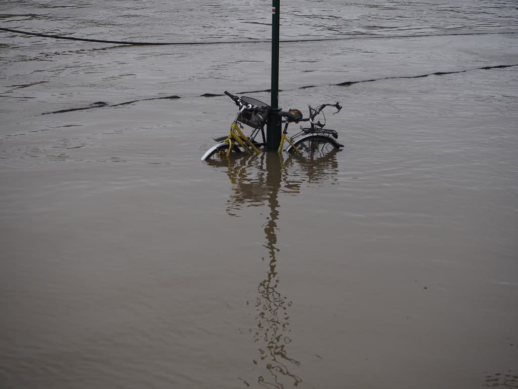 Vélo inondé