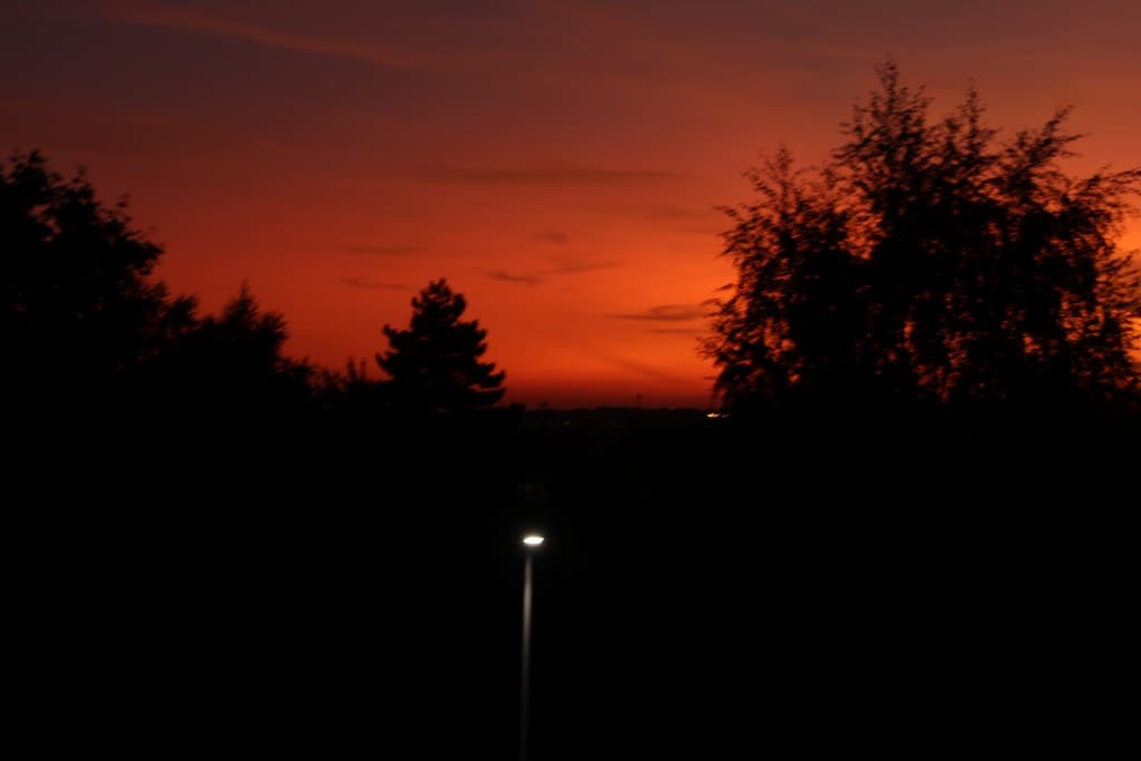 coucher de soleil en Ile de France