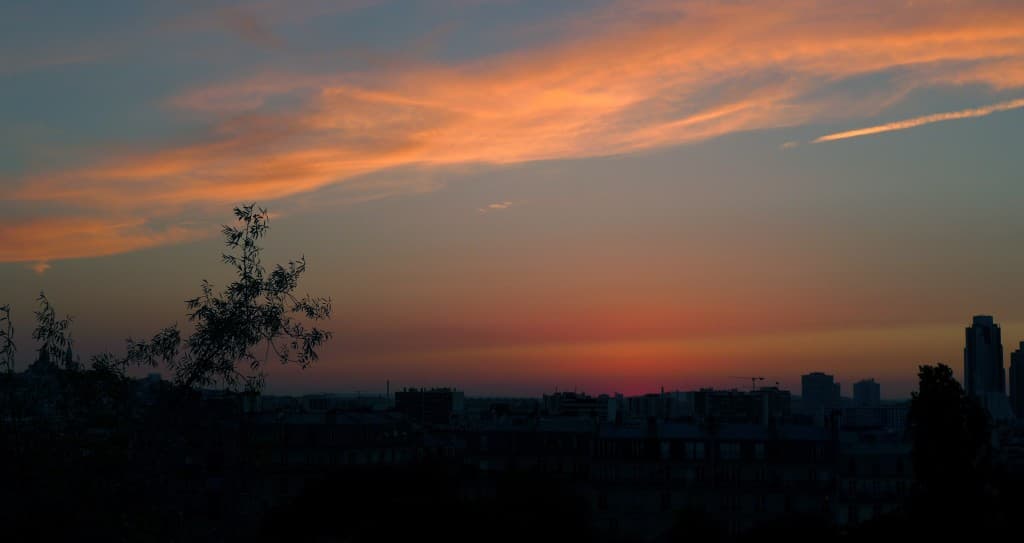Crépuscule aux Buttes Chaumont