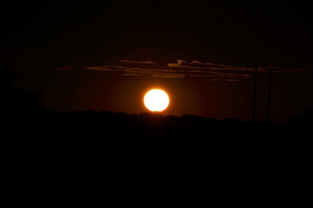 Début éclipse solaire 