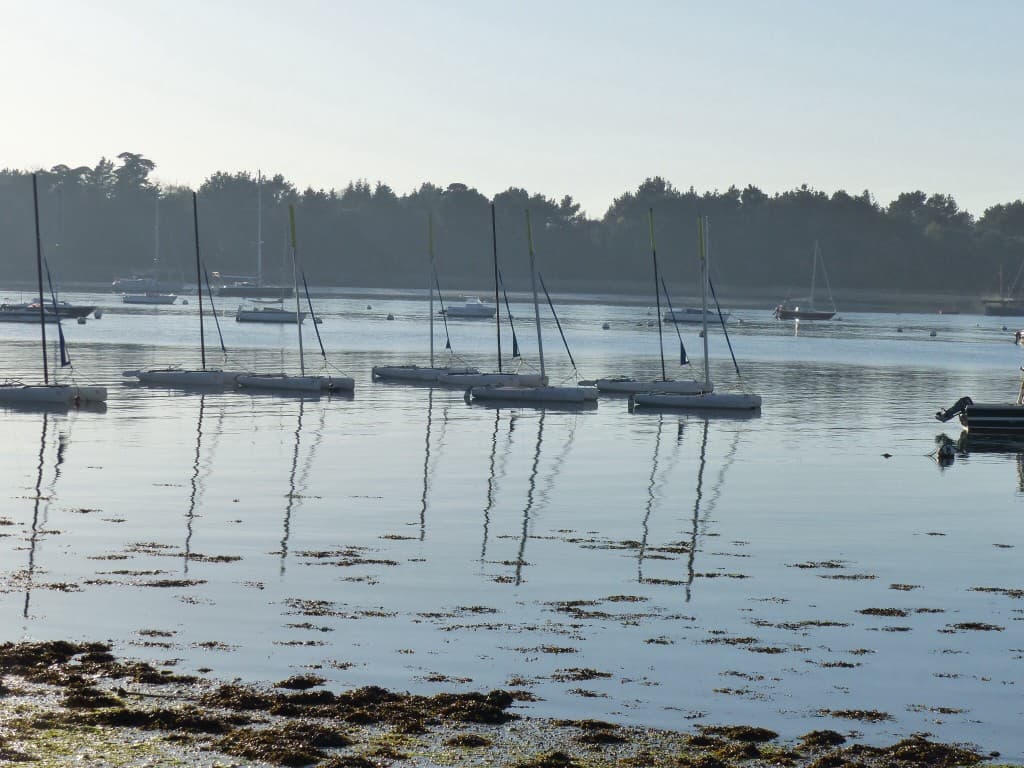 Île Tudy en soirée 