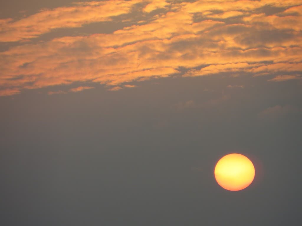 le soleil ce soir