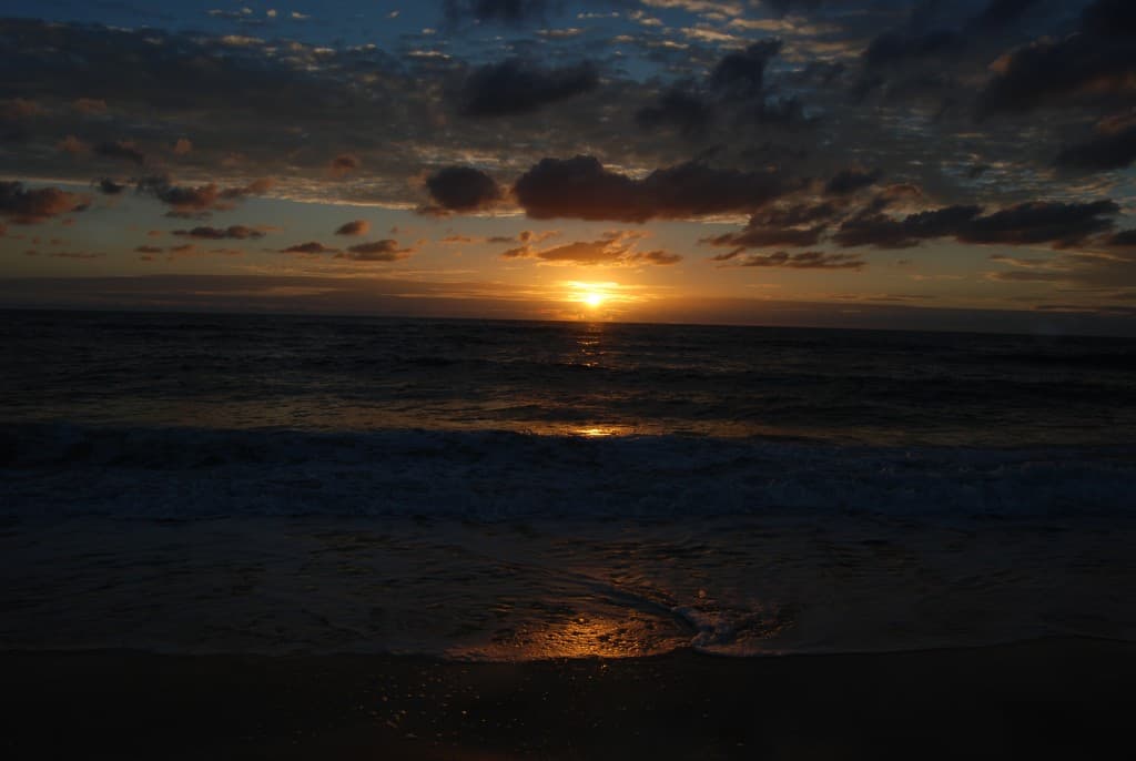 le soleil se couche