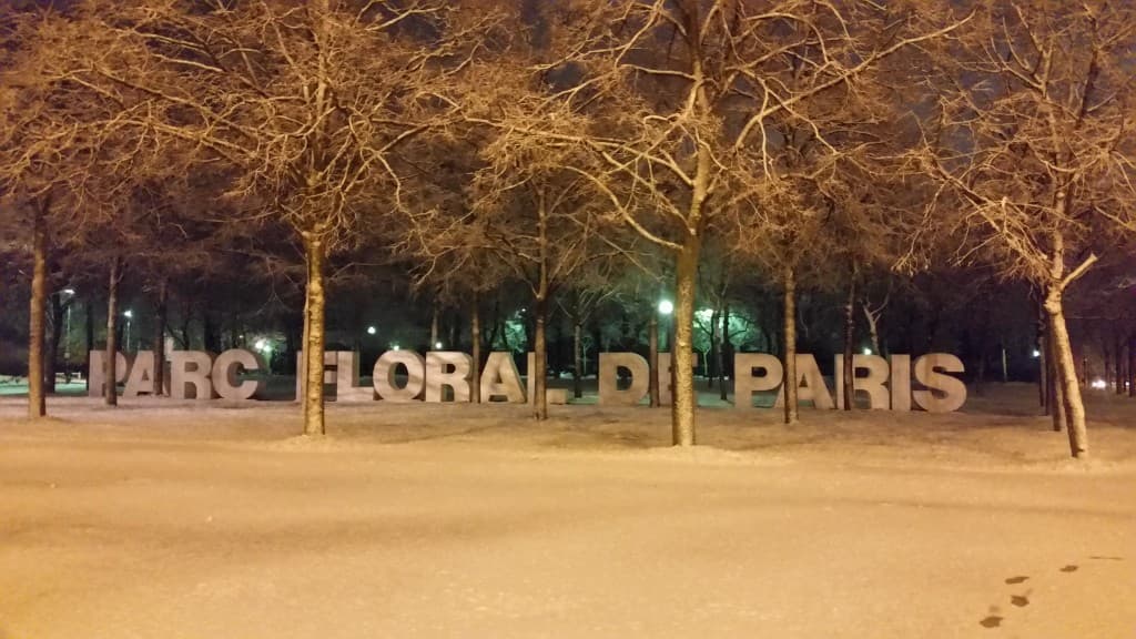 Neige au Parc Floral