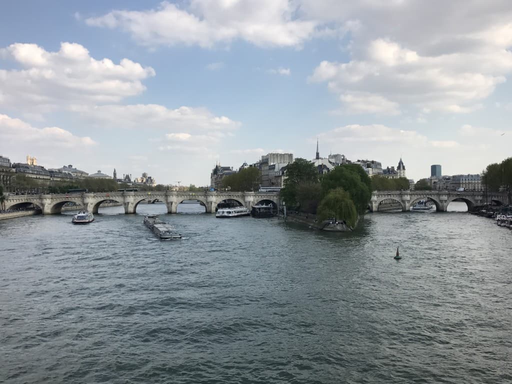 vue du pont des arts 03/04/17