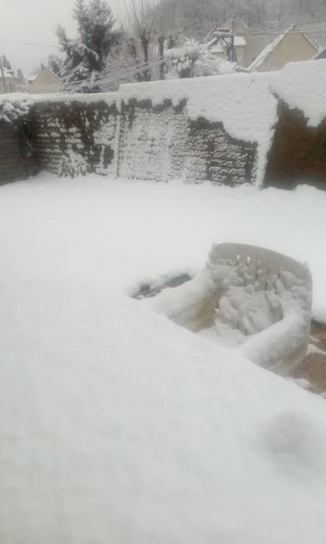 11 cm ce dimanche matin !
