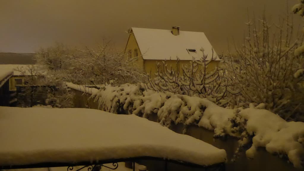Champlan sous la neige 18h44