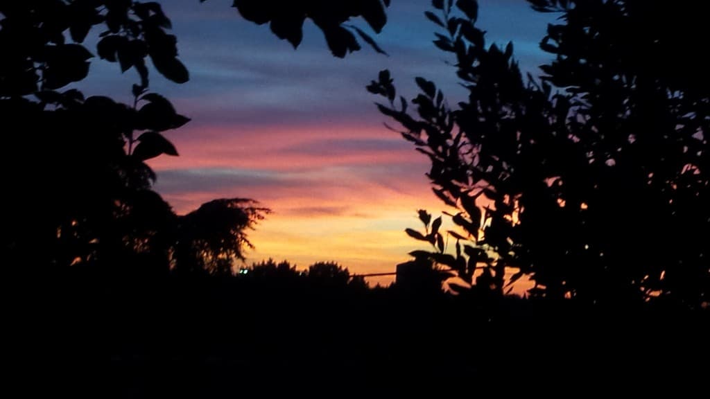 Coucher de soleil à Champigny