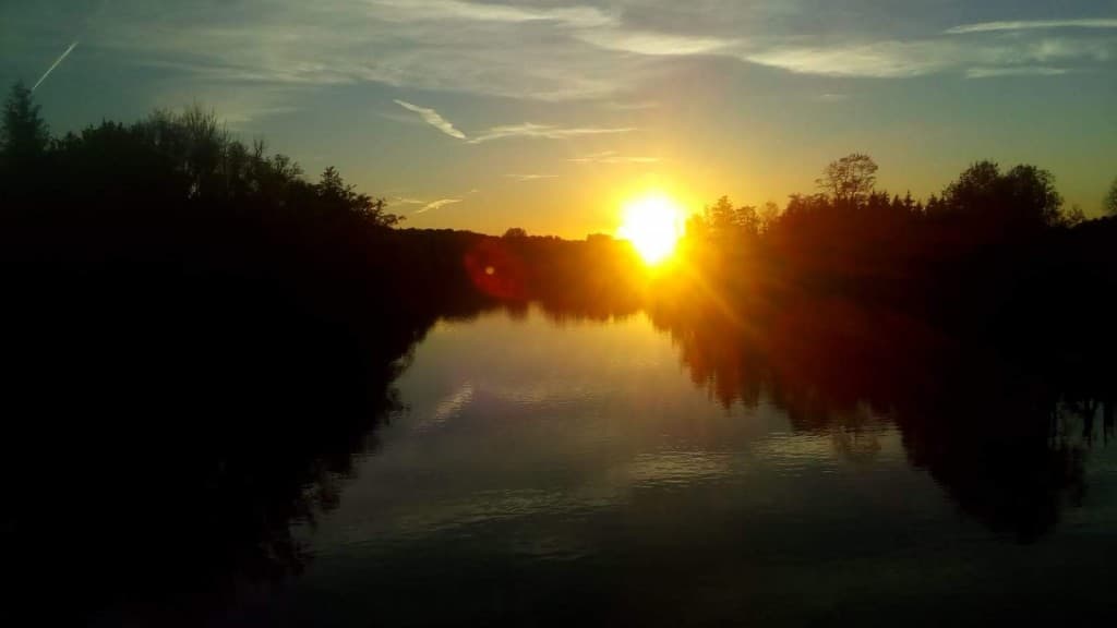 Coucher de soleil sur la Marne