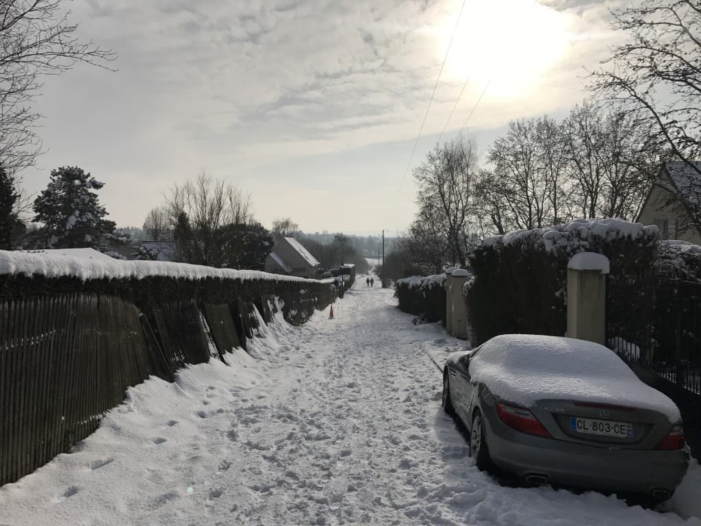 Eclaircie après l'averse de neige