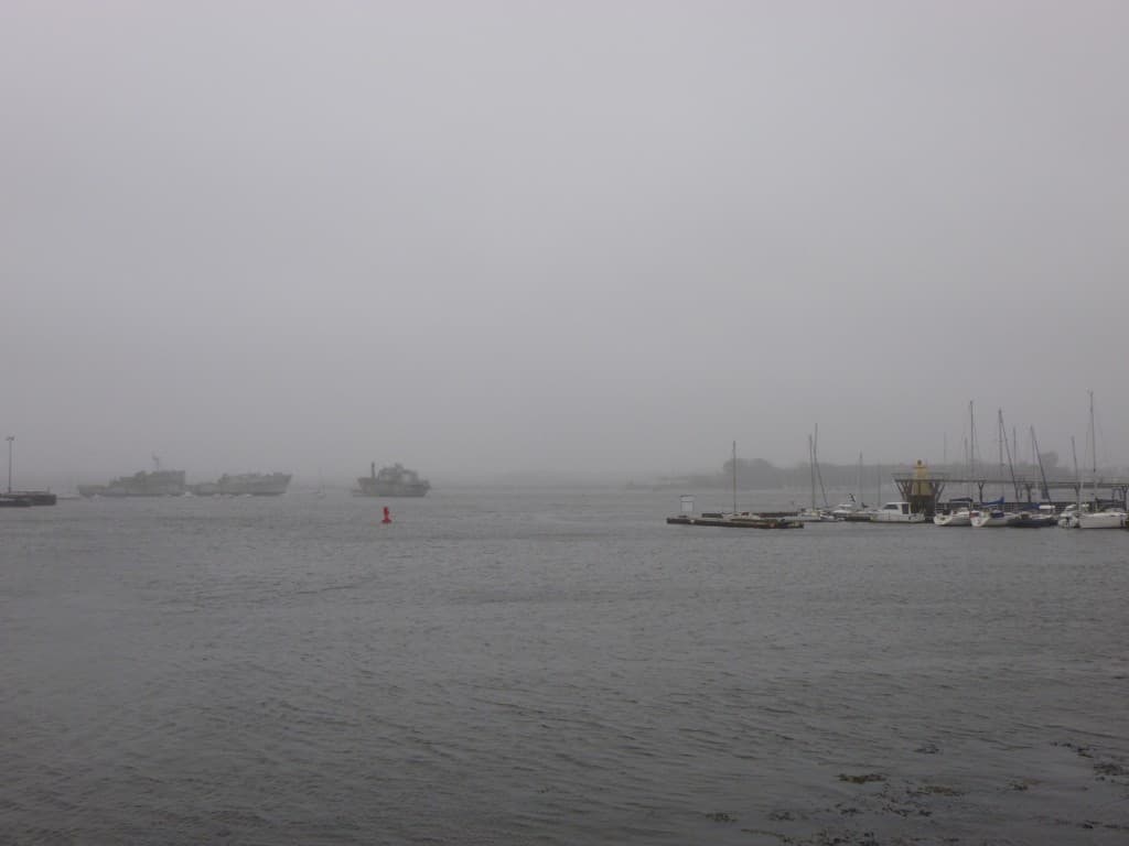 Gris sur gris en Rade de Lorient
