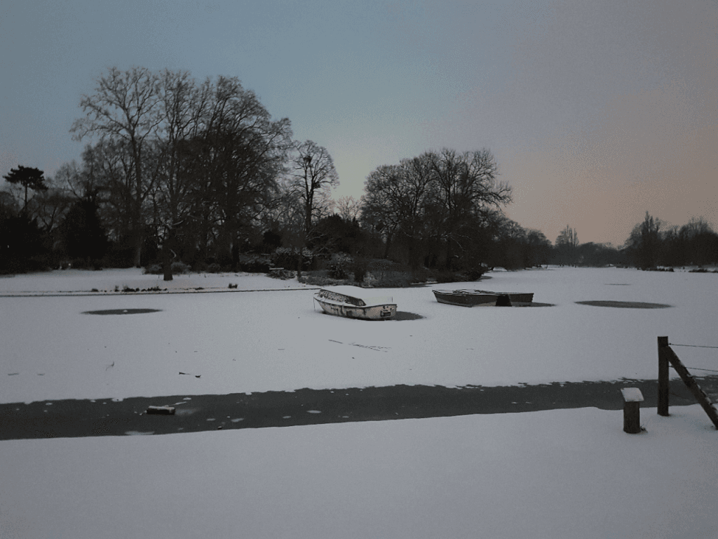 Lac Daumesnil sous la neige