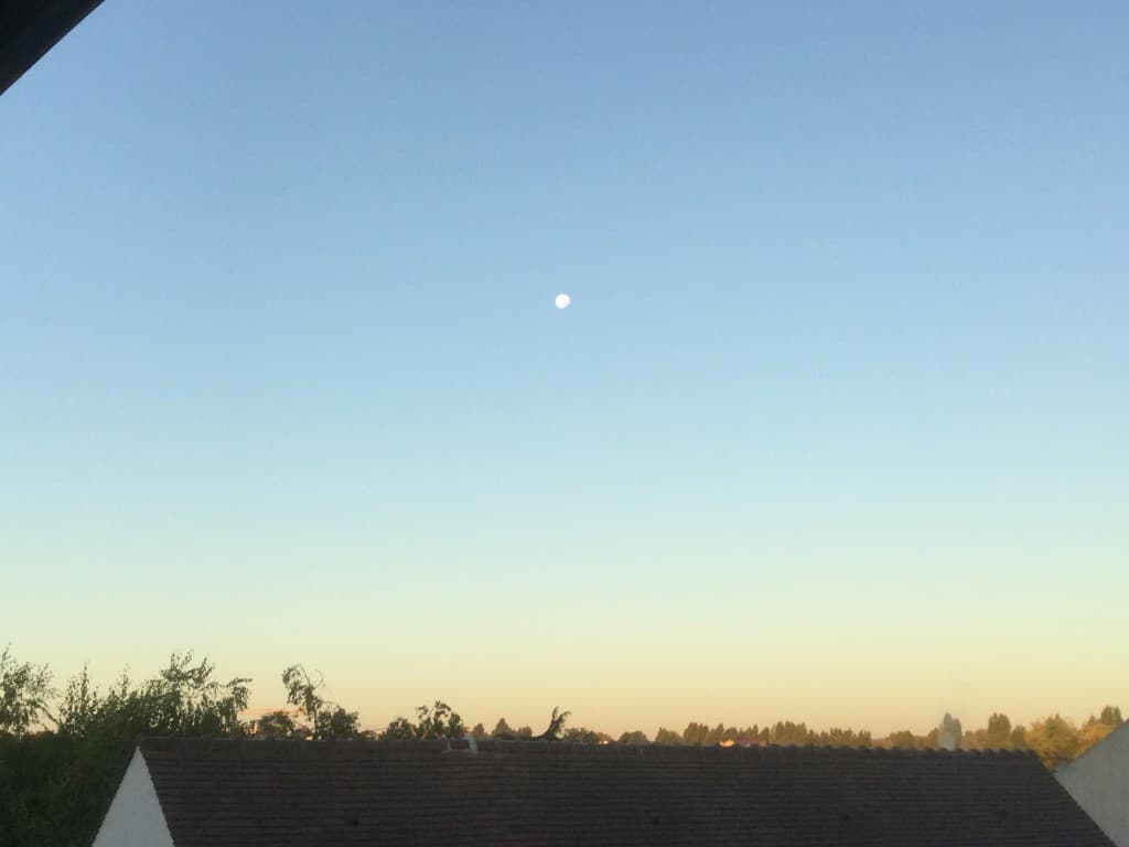 Le soleil à rendez vous avec la lune