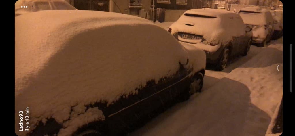 Neige à Montreuil 
