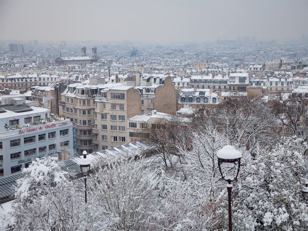 Paris sous la neige 2018
