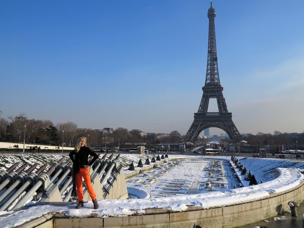 Trocadéro sous la neige