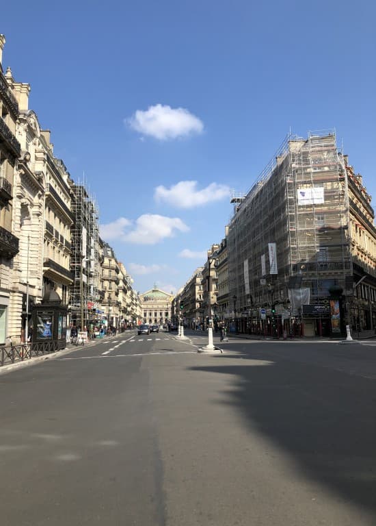 Avenue de l'opéra vide  Soraya Touchene  