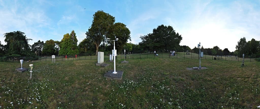 Coucher de soleil au parc Montsouris