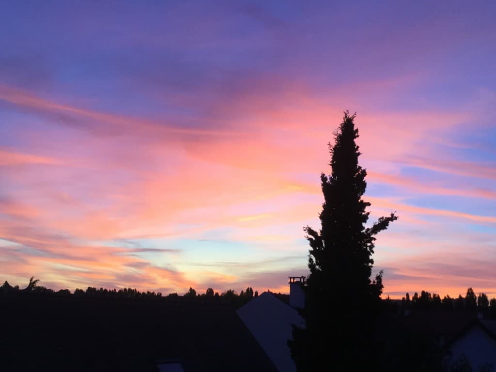 Coucher de soleil flamboyant 