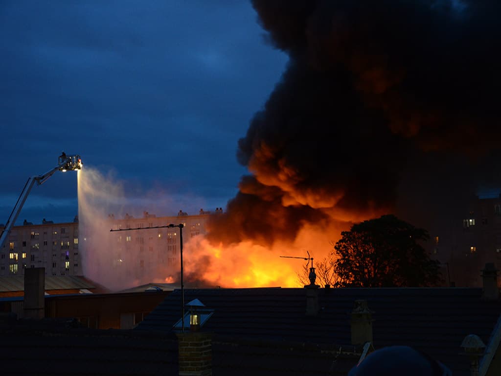 incendie à Aubervilliers