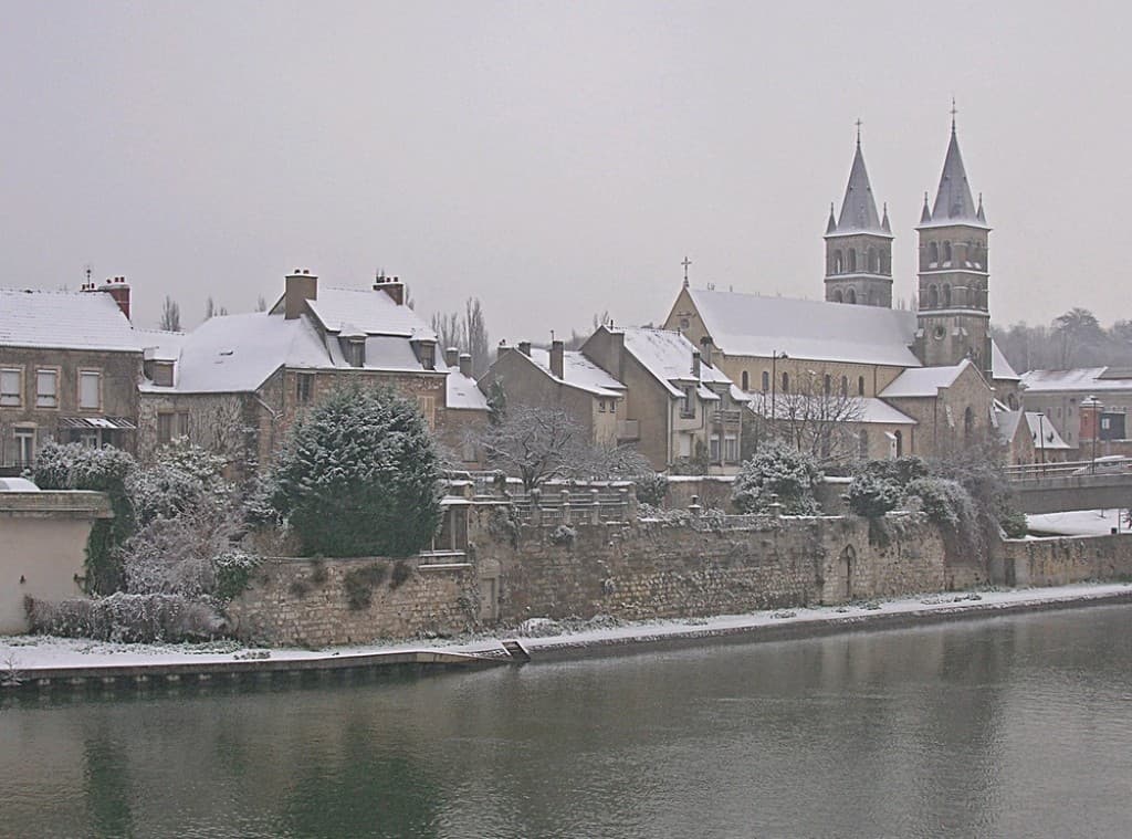 Melun sous la neige