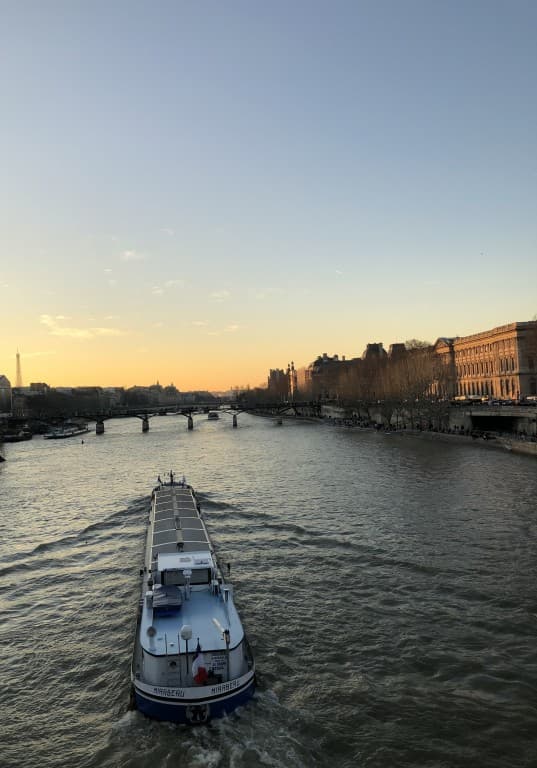 Soleil couchant sur la Seine 