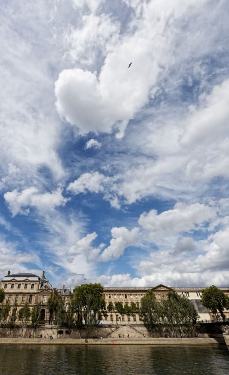 Au-dessus du Louvre, un mélange nuageux