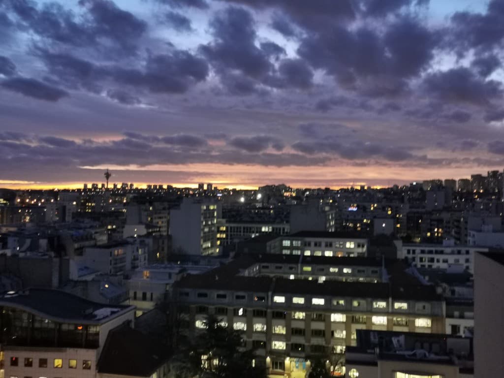 Ciel de Paris janvier