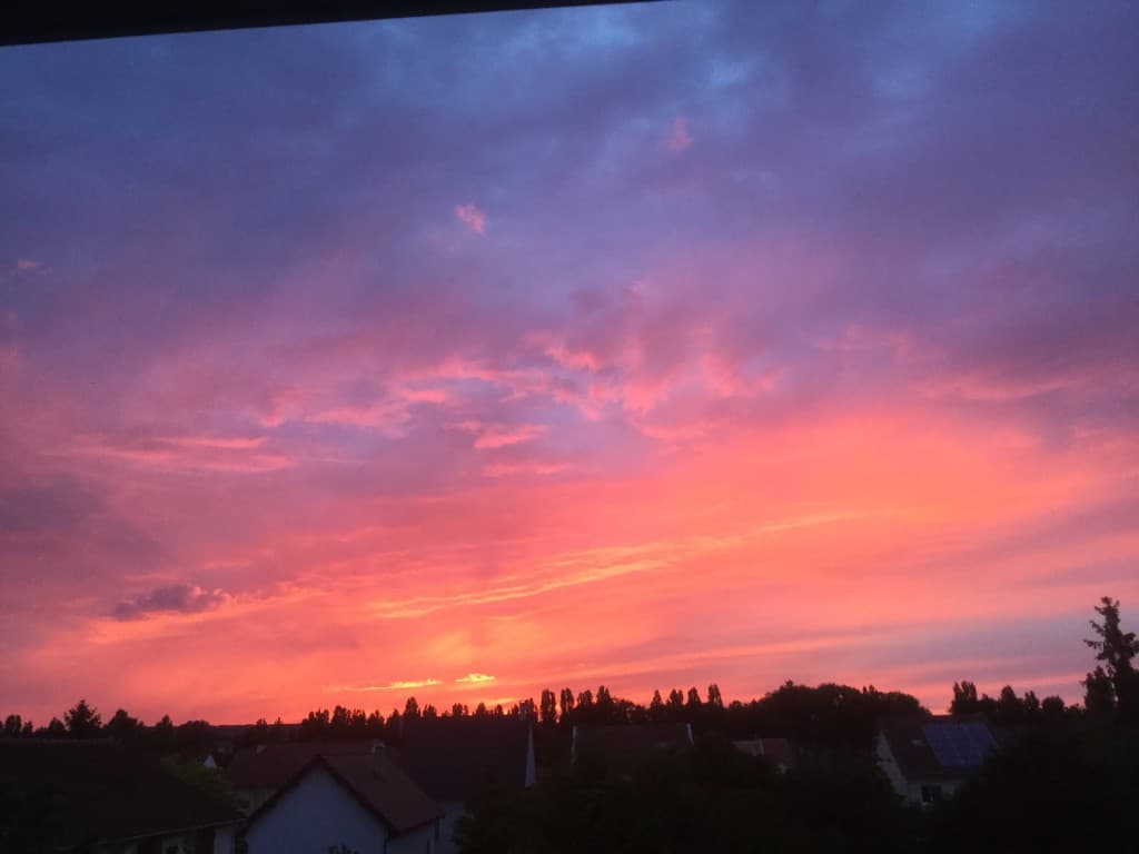 Ciel flamboyant du soir