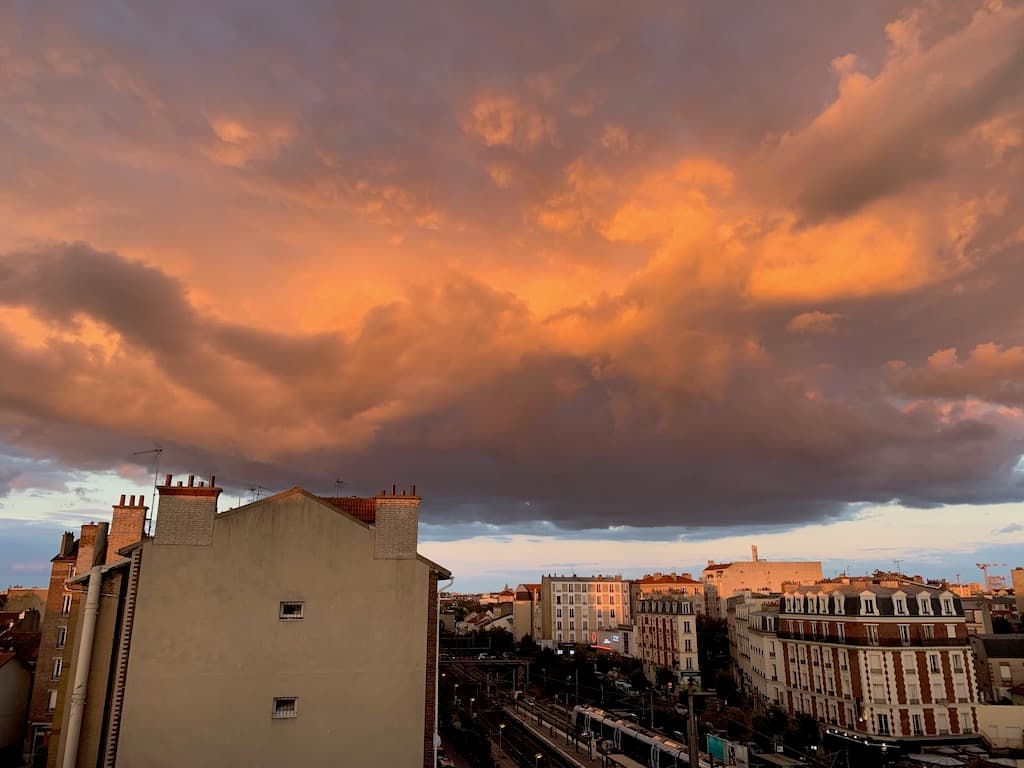 Ciel orangé