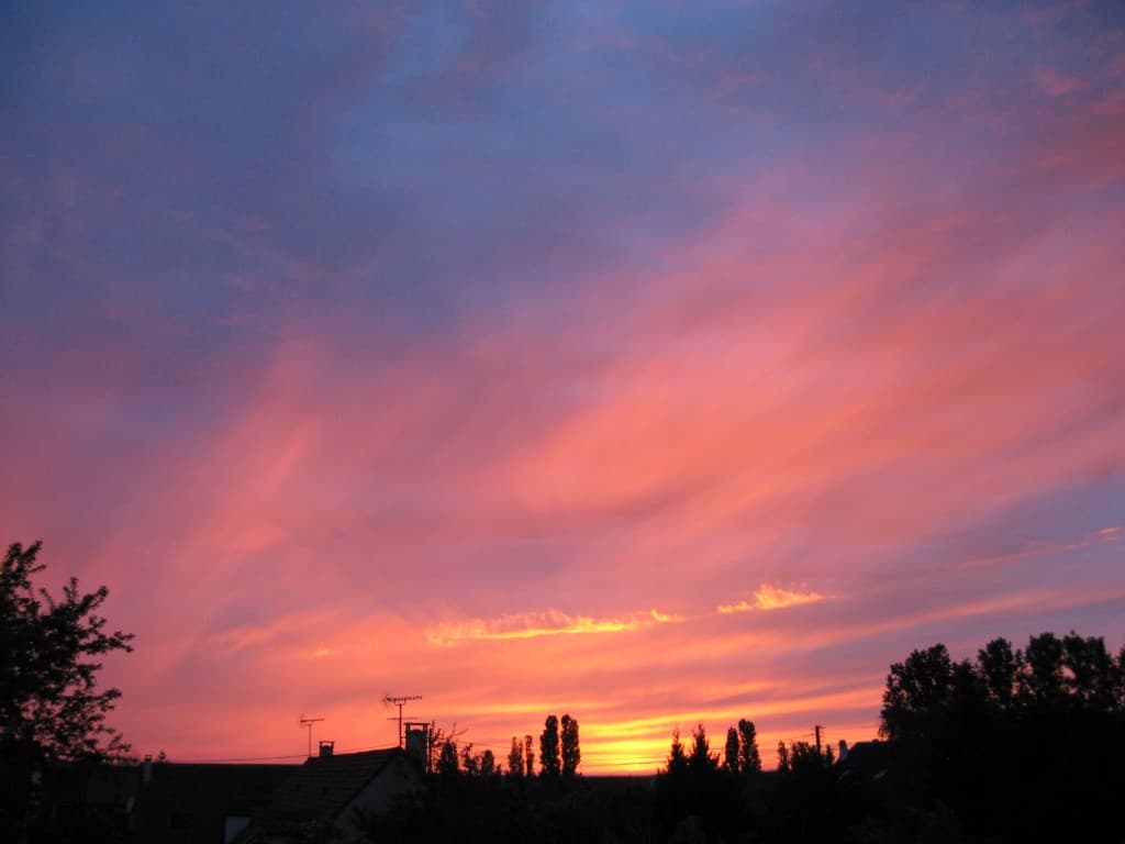 Coucher de soleil grandiose ce 8 mai !