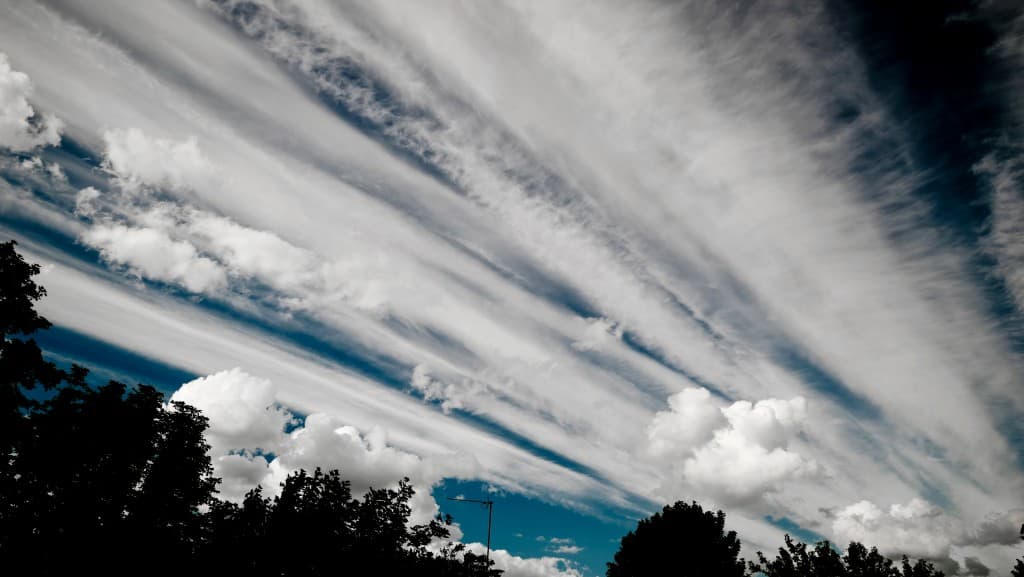 joli ciel cet après-midi sur Saint Maur