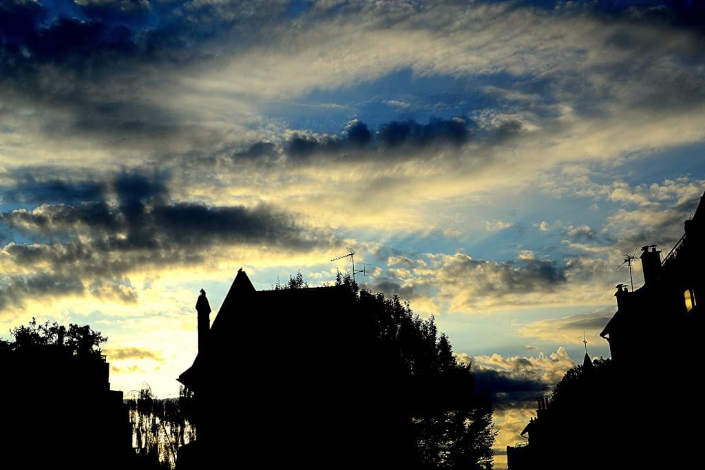 Nuages du soir Paris 