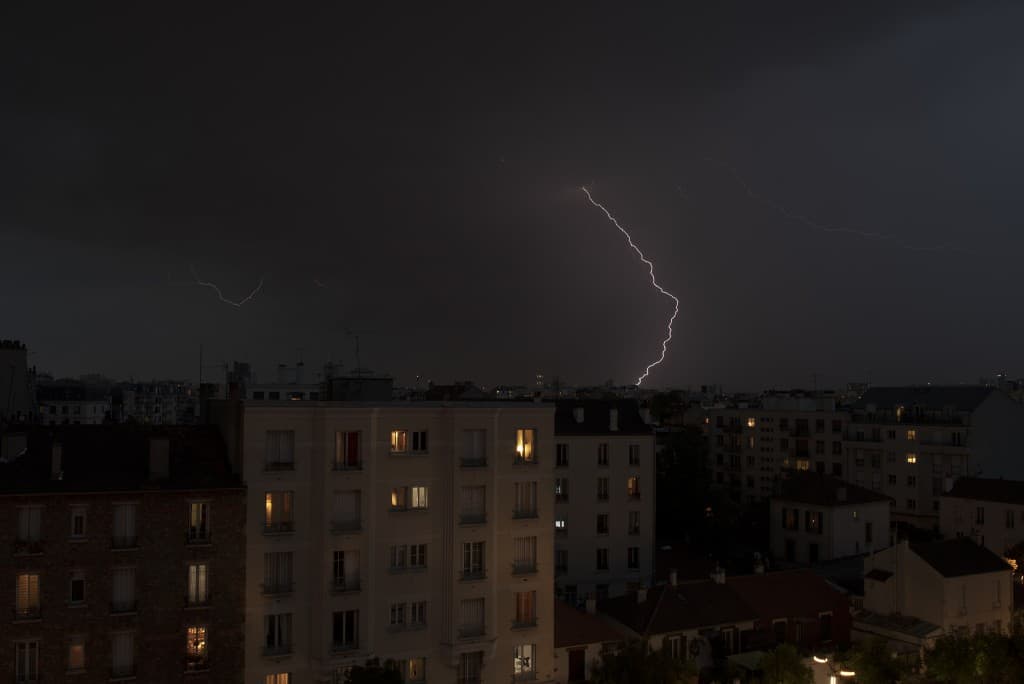 Orage vers Paris