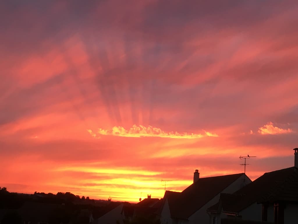 Superbe coucher de soleil