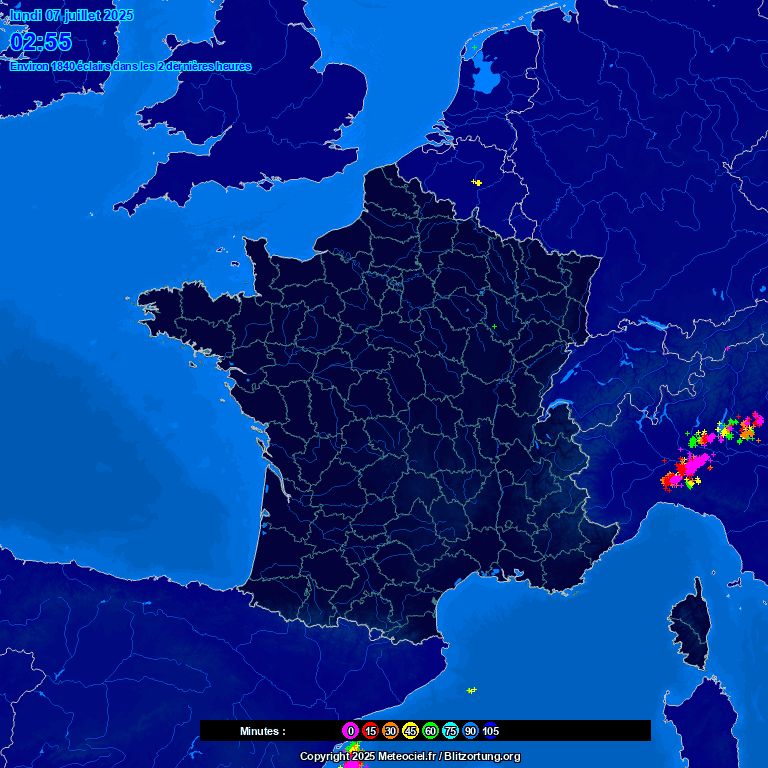 Image d'illustration pour Orages violents les 7 & 8 août : foudre, rafales et forte pluie